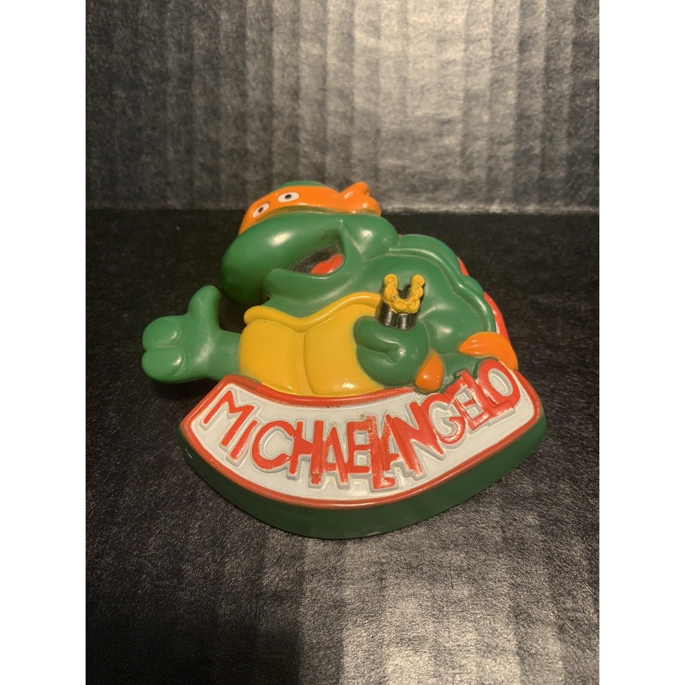 TNMT Teenage Mutant Ninja Turtle Michaelangelo 1989 Burger‎ King Belt Clip